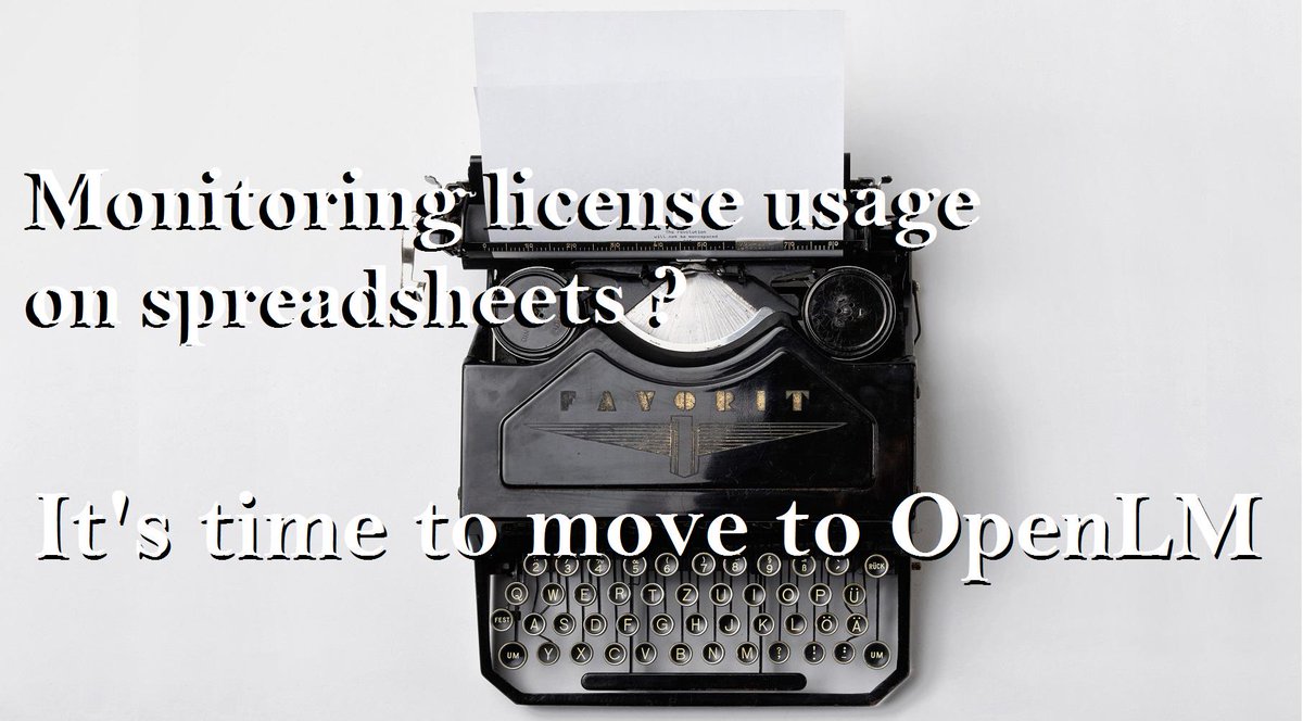 OpenLM's tweet image. Monitoring license usage on spreadsheets? It&apos;s time to move to @OpenLM  #licenseusage #flexera #licensemonitoring