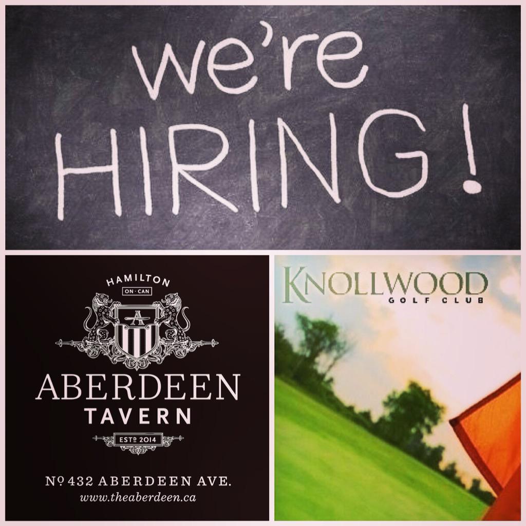 andrealilwing's tweet image. Have you seen how many #HamOnt Resto's are hiring @Kijiji, so is @AberdeenTavern @KnollwoodGolf #prepcooks #jobs #RT