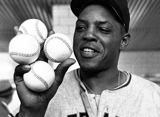 Looks like Charles Barkley here. Happy Birthday Willie Mays! 