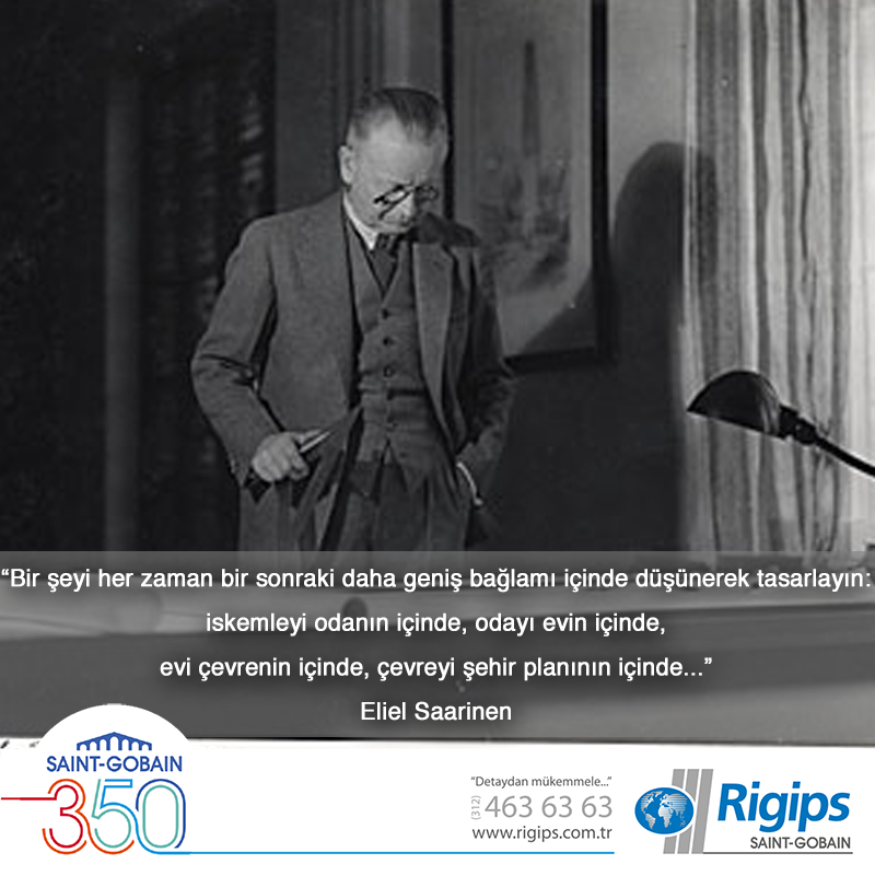 RigipsTurkiye's tweet photo. #ElielSaarinen demiş ki: #mimar #mimari #mimariyapi #mimariproje #mimariplan http://t.co/P0CH9JFroB