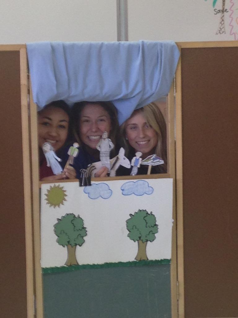 kclunsford's tweet photo. Puppet show! #DonQuixote #espanol4 http://t.co/dmCiZDQZmg