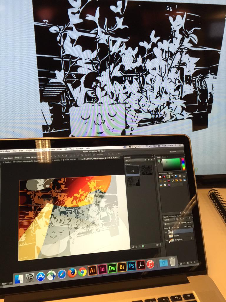 Chanam's tweet photo. @AdobeCCDesign creating magic with #AdobeShape #HowDesign2015 #AdobeHOW http://t.co/NGffJGi2FV