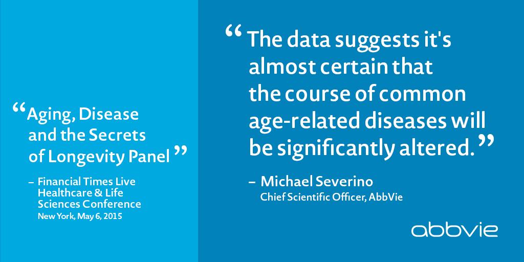 abbvie's tweet photo. Our scientists are looking to cure the chronic, debilitating diseases of aging. http://t.co/wS1ZkFPqHo #FTUSHC http://t.co/FJmqR7LDc1