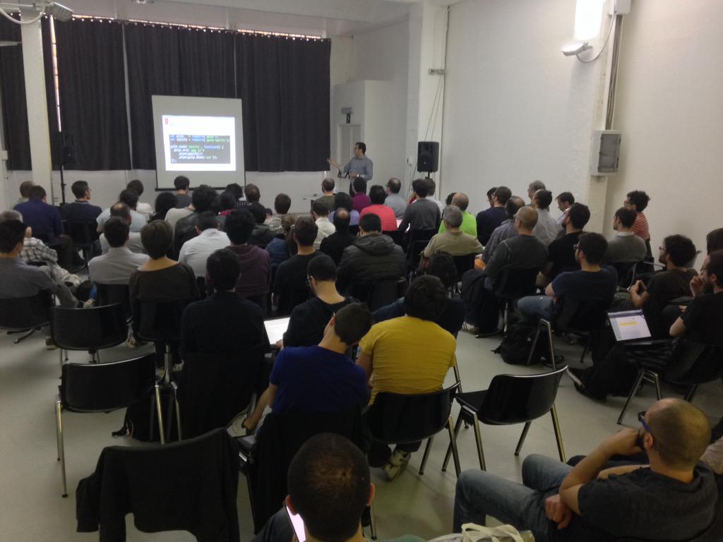 physiocoder's tweet image. Great talk by @alearcy at #TorinoJs meetup on #js #html #css workflow (#gulp #sass #yeoman #brunchio). #ToolboxOffice