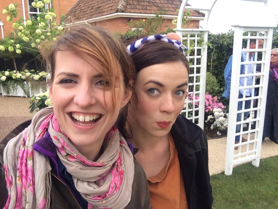 2nd @LoveYourGarden2 episode in the can! Had lots of fun with @FrancesTophill she is very mischievous! #LYG