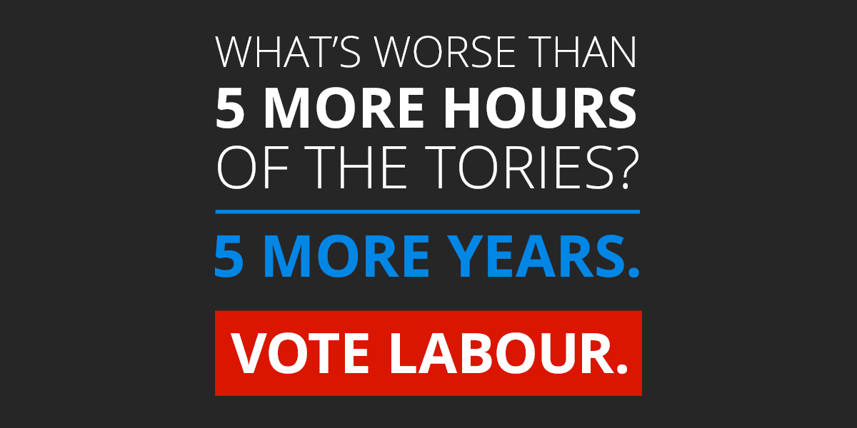 CarlMaw1's tweet photo. Polls close in five hours' time. RT this to remind everyone what's at stake > http://t.co/ub5yq72LeD