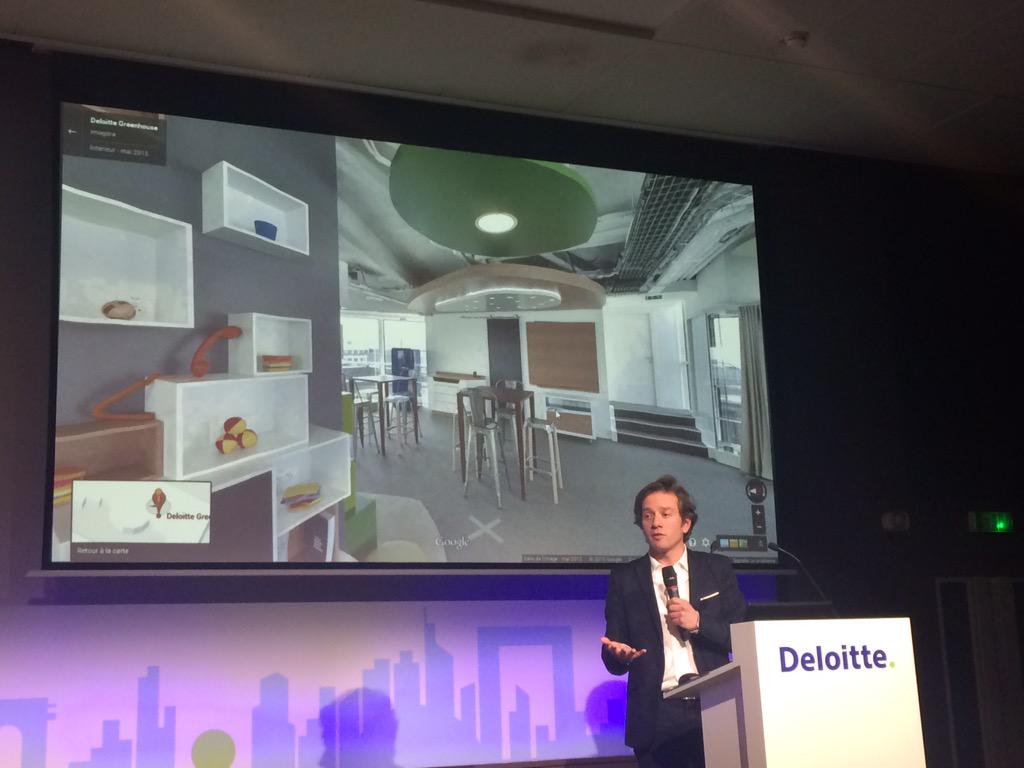 Th_lacroix's tweet photo. Présentation de la #DeloitteGreenhouse @DeloitteFrance par @yglever lors de cette journée dédiée à l'innovation http://t.co/TdgQOCFBAG