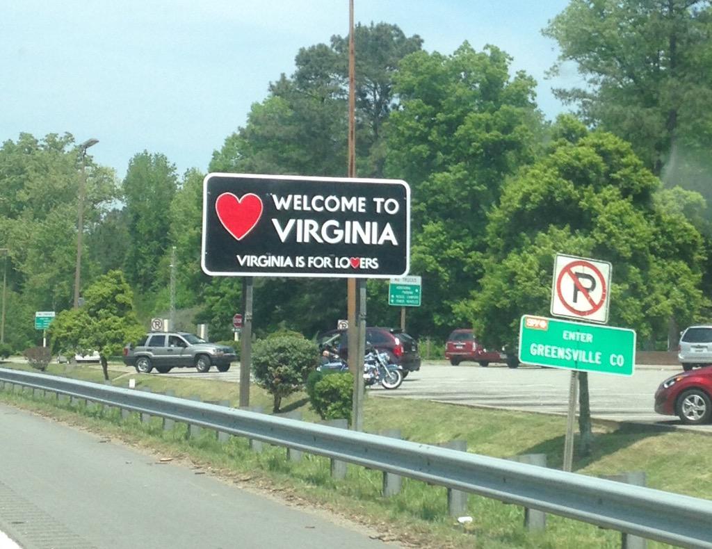 FrecklesDorn2's tweet photo. The drive to Florida and back is almost over, home is near! #lovinVA http://t.co/d3a7NKuEqi