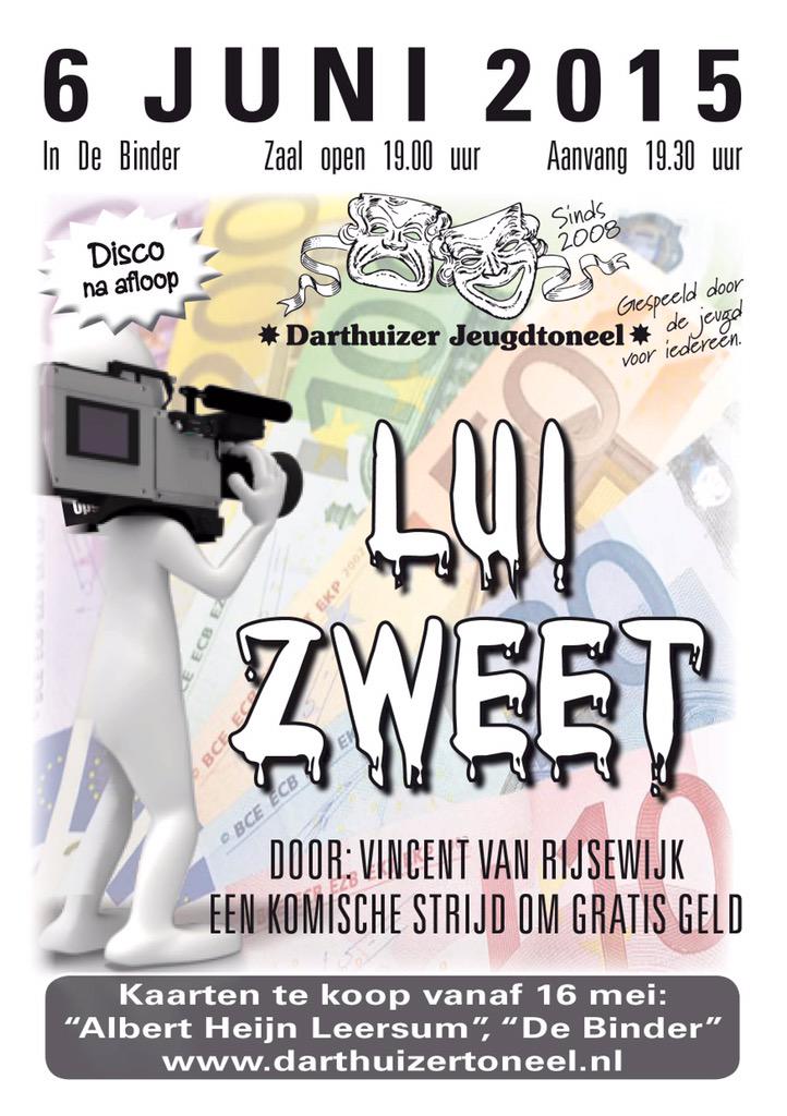 06 juni a.s., uitvoering van onze jeugdleden! Kaartjes à € 5,00 vanaf 16 mei te koop @BinderBindt <a href="/AHLeersum/">Albert Heijn Leersum</a>