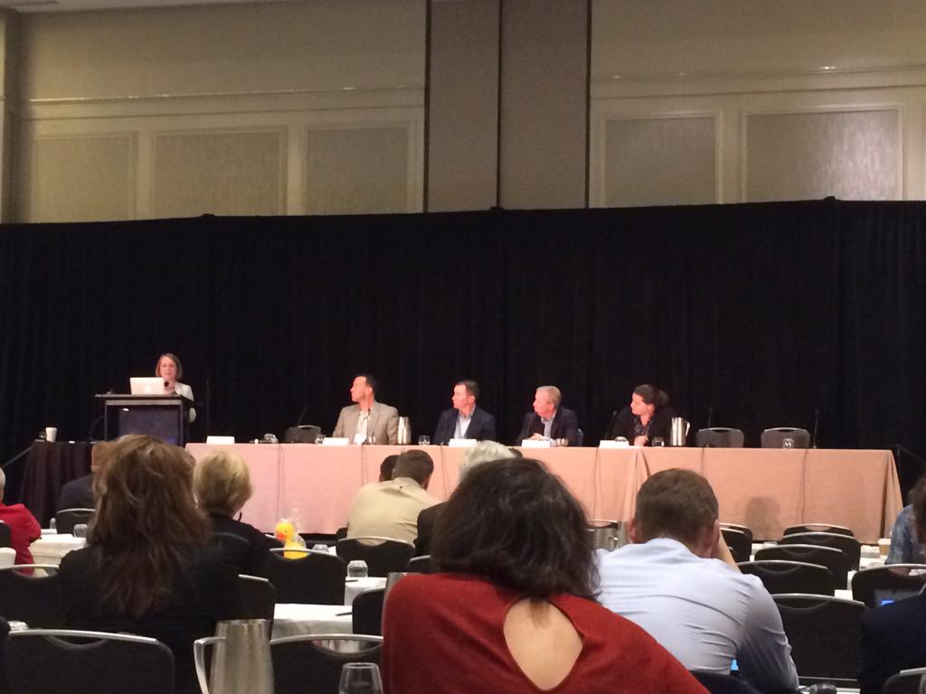 sdemonner's tweet photo. Laura Patterson moderating analytics supplier panel: "Institutions need to do more work on standards" #LILI15 http://t.co/HGYvsGOSEp