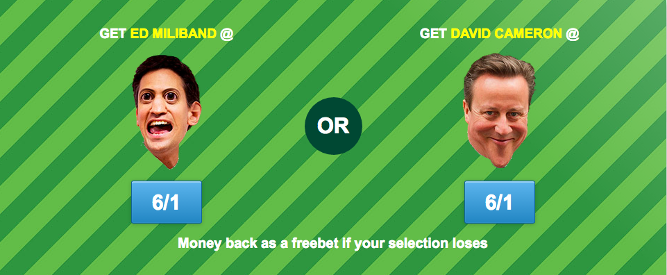 mancitynews2day's tweet photo. Who is going to be next Prime Minister?

6/1 Cameron or 6/1 Miliband with @paddypower 

Here: http://t.co/cWRtSdff2v http://t.co/DA1Z15PS8p