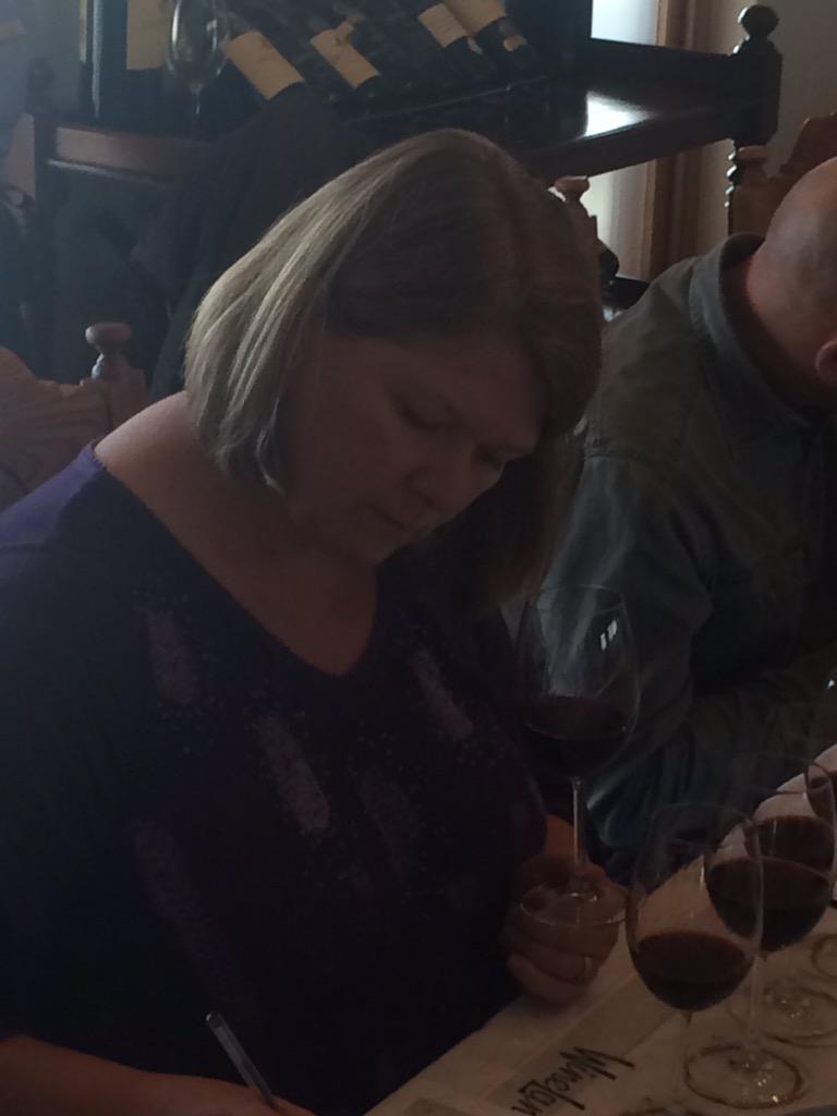 Which_Wine's tweet photo. Judges going through first flight @CathyMarston @JessicaSaurwein @WineLandSA http://t.co/4nVG7TebIH