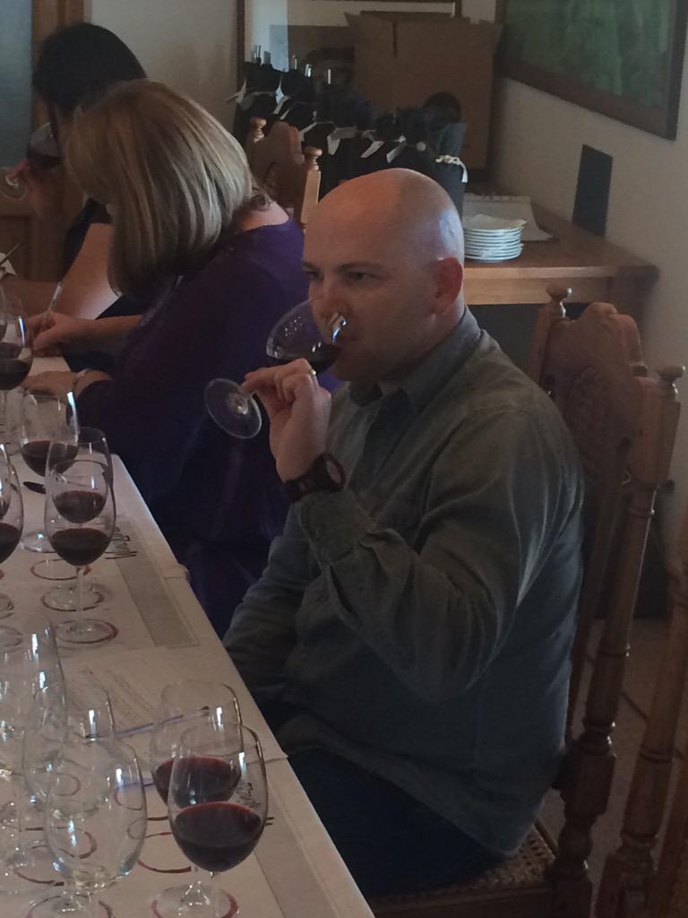 Which_Wine's tweet photo. Judges going through first flight @CathyMarston @JessicaSaurwein @WineLandSA http://t.co/4nVG7TebIH