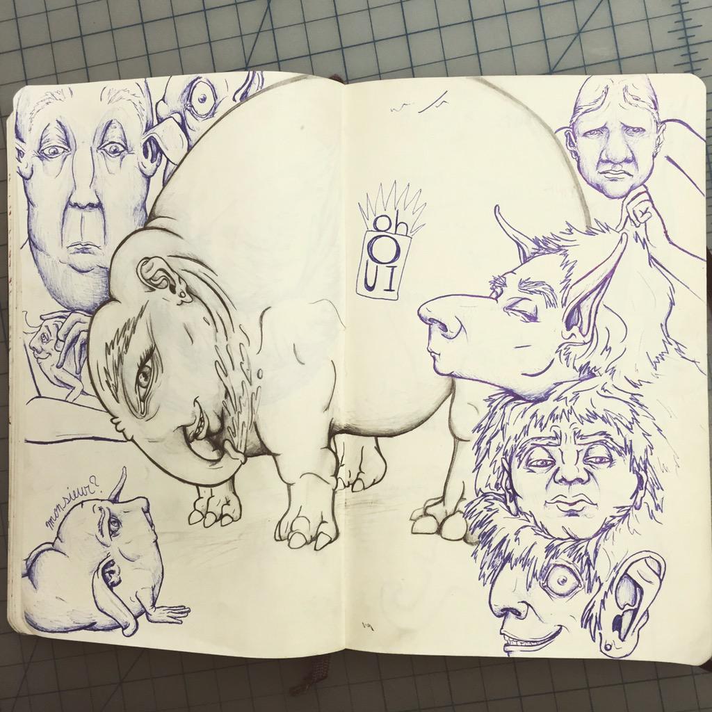 mayparsey's tweet photo. Hump Day #Illustration #doodles #sketchbook http://t.co/lyCiayEpia