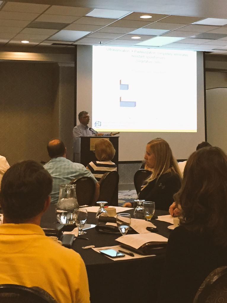 An excellent presentation to start the day from Savjeev Amand on spore formers.