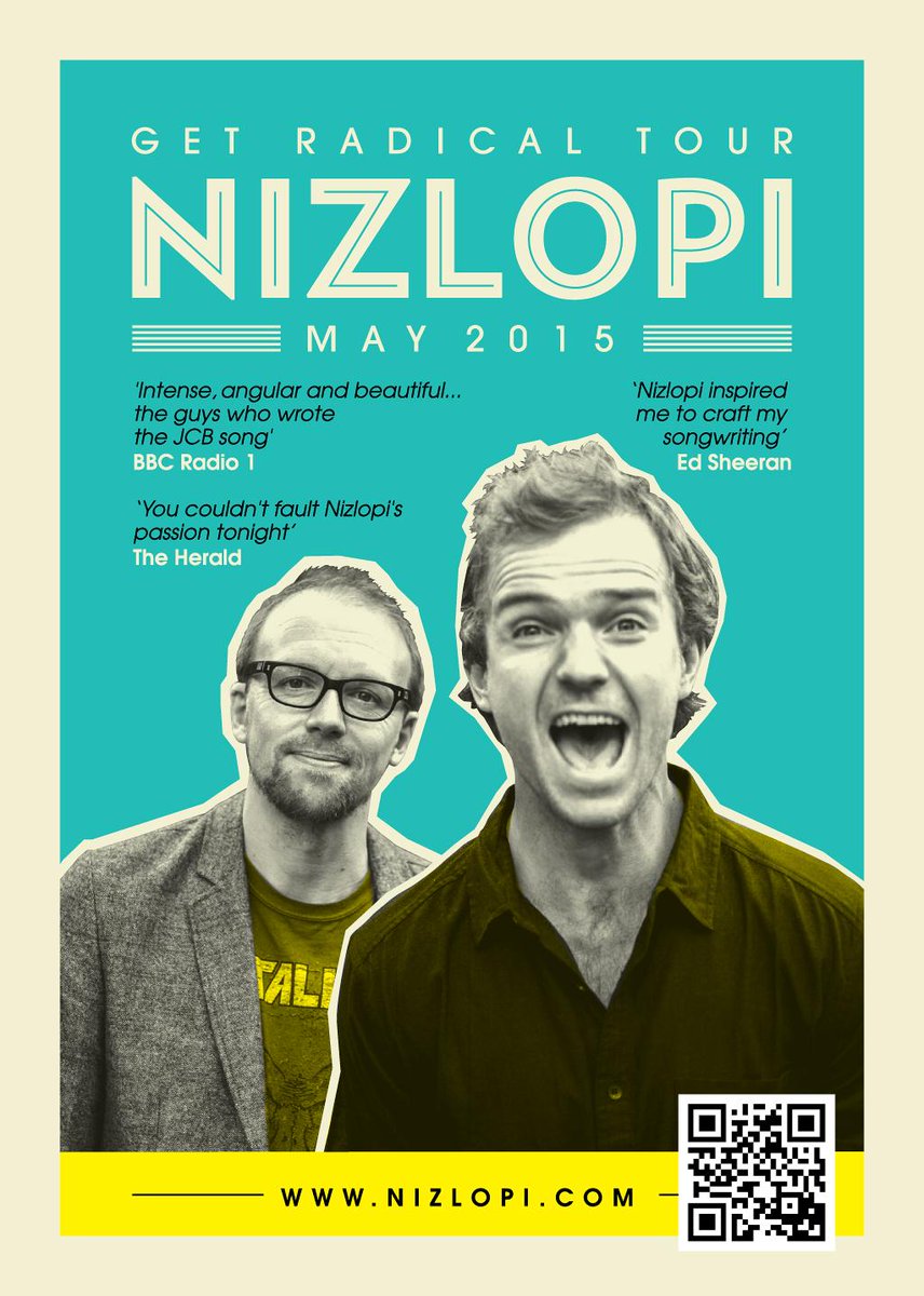 joinerslive's tweet photo. In a week @NizlopiOfficial are back on our stage! @EagleWeeks Accrington Stanley - Tix remain http://t.co/PR2j1vwRqO http://t.co/R4tRRbaEl3