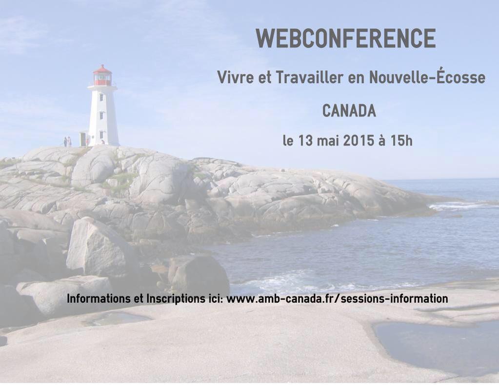 AmbCanFrance's tweet photo. Inscrivez-vous dès aujd pour la webconf "vivre et travailler en #NouvelleÉcosse" le 13/05! http://t.co/nVyIV0gkoC http://t.co/mmdSOzBvvJ