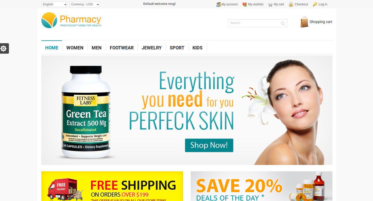 PrestashopThem's tweet image. Pharmacy, Thème Prestashop Pharmacie - prestashop-daily.com/theme-prestash…