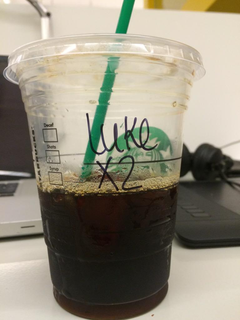 chewytranslator's tweet photo. @Starbucks the force is strong with this one. http://t.co/vVDN14E4dU