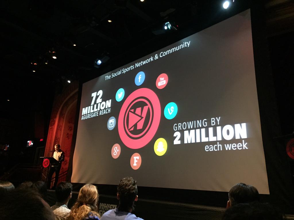 RAGrayUSA's tweet photo. Kicking off our Wednesday with @whistlesports' #WSNewFront. Let's go! http://t.co/0vRcDiHuj2