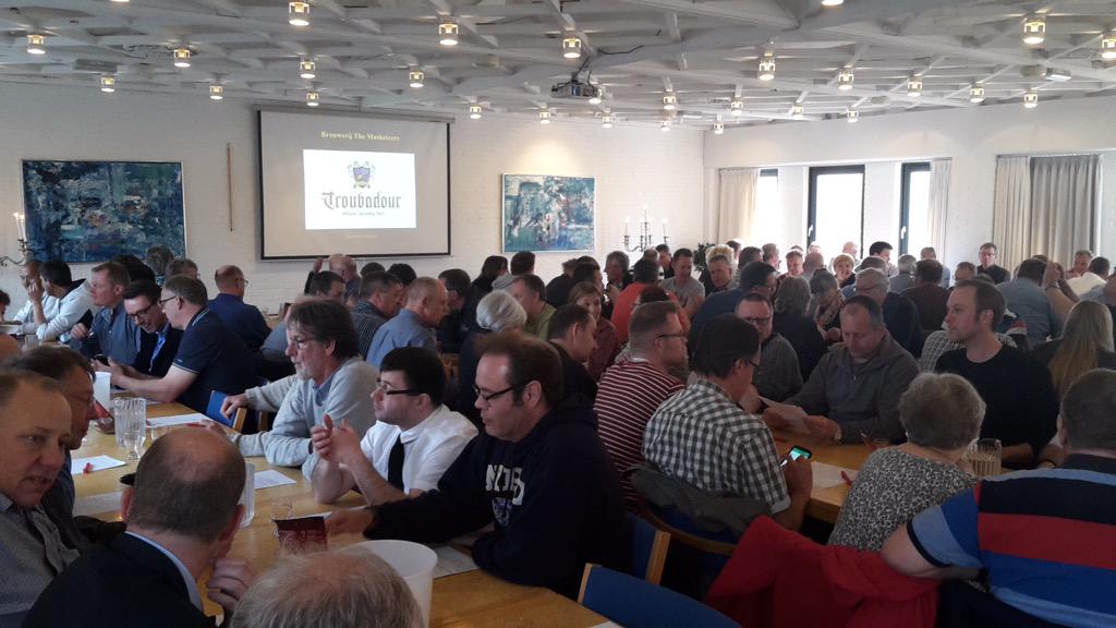 Troubadourbeer's tweet photo. Nice &amp; crowdy Troubadour tasting yesterday night somewhere north of Kopenhagen, Denmark ! http://t.co/ctnBLtX1rm