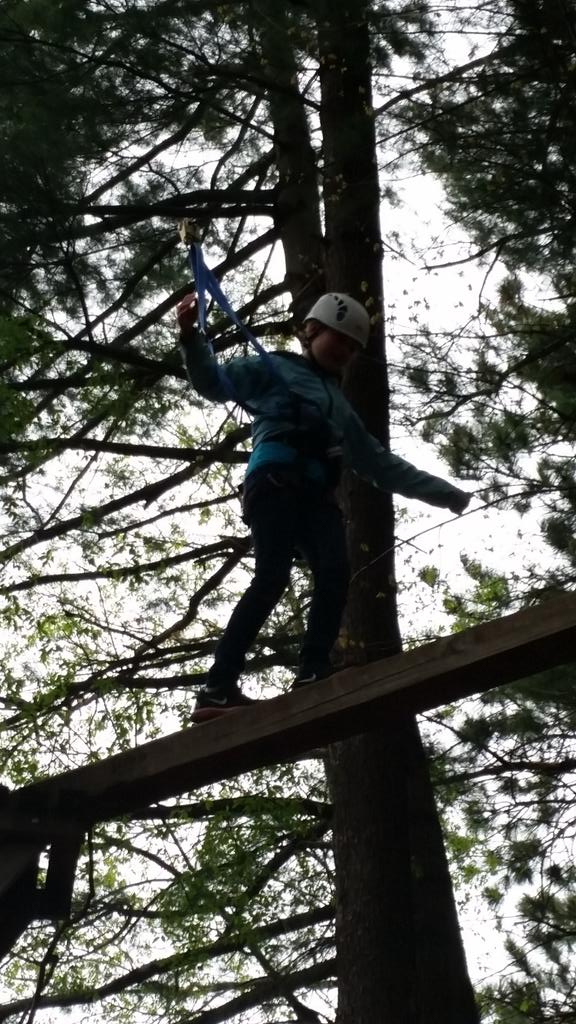 WebsterACAT's tweet photo. Wildcats having fun on the high ropes course at Camp Howell. http://t.co/1VWL7Synoj