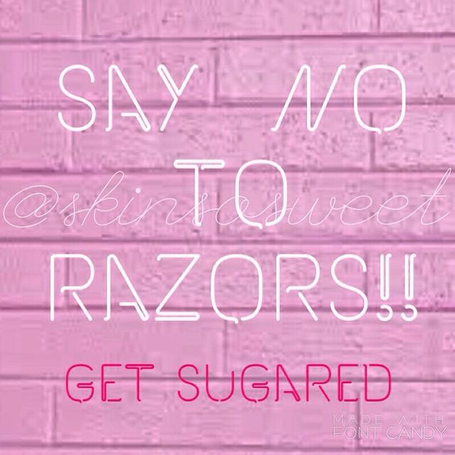 TeaganDaner's tweet photo. Razors are meant for opening up packages, not for our delicate skin
#getsugared #sugaring #skincare #smoothskin #li… http://t.co/rgBjYA8yu9