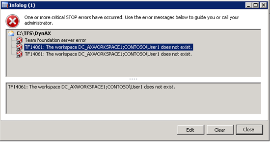 MikhailRoytman's tweet photo. Error cloning a developer machine w/ #TFS in #AX2012 http://t.co/YzaBdNqzvb #AX2012R2 #AX2012R3 #MSDYNAX #TFS #AXUG http://t.co/eWgFEN4T9o