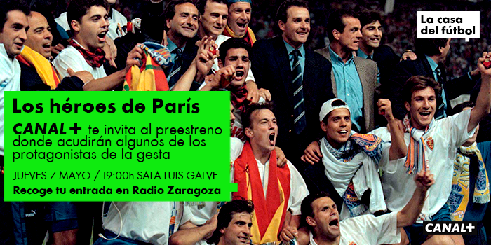 MPlusDeportes's tweet photo. Ven al preestreno de #LosHéroesDeParís con los jugadores. Recoge tu entrada en @RadioZaragoza. Colabora @zaragoza_es. http://t.co/S1BIlrmEgY