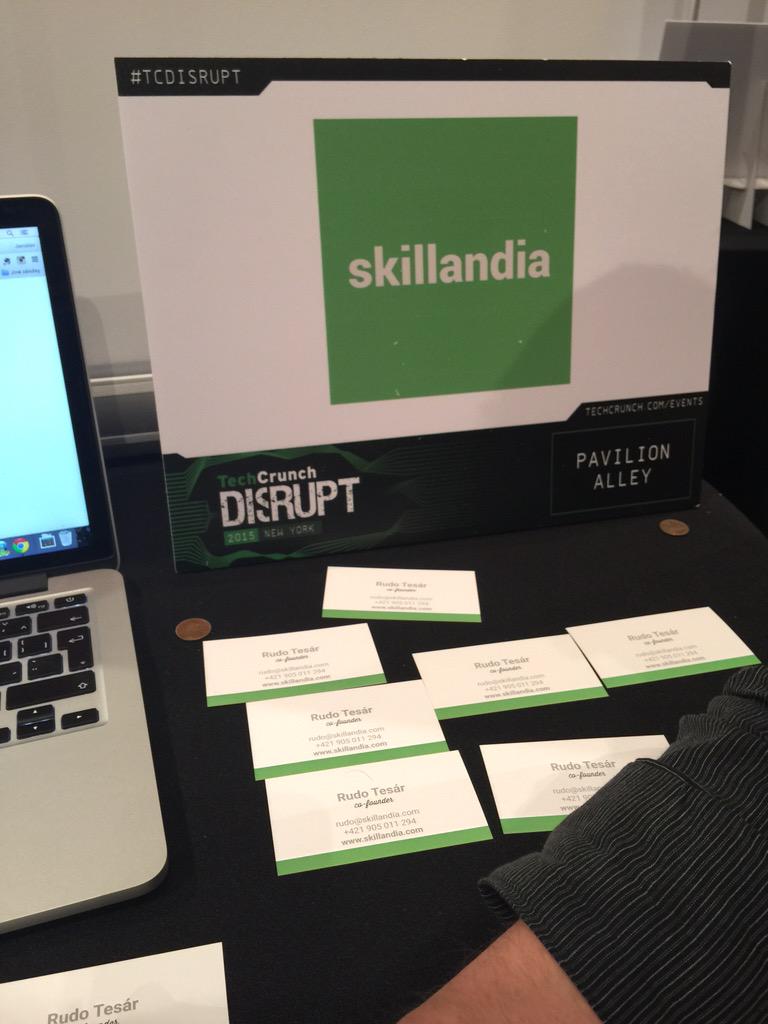 innov8tivmag's tweet photo. #Showcase vendors: @Skillandia allows you to learn &amp; share some of your skills from anywhere &amp; anytime. #TCDisrupt http://t.co/haJgEAO3IR