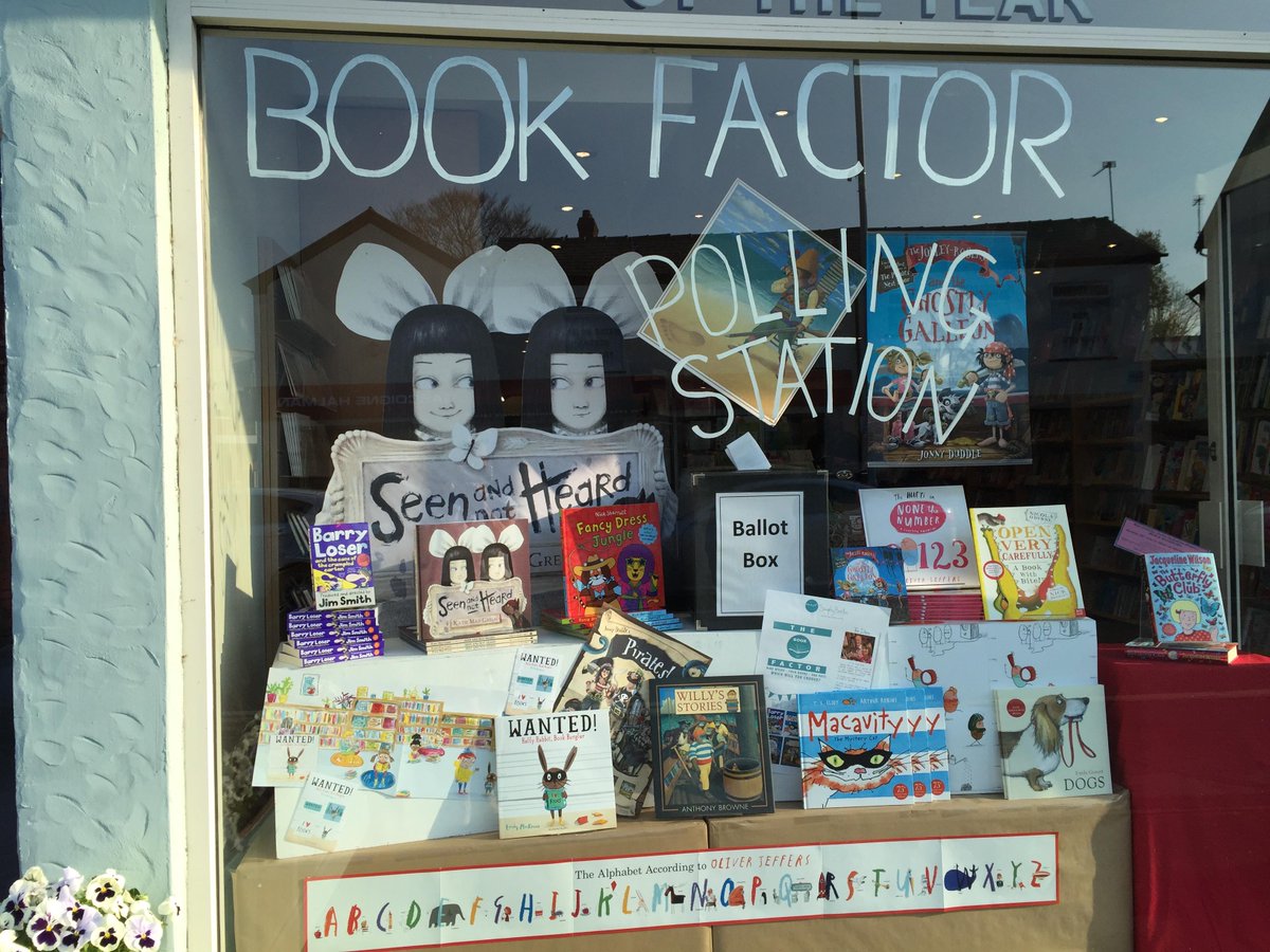 simplybookshq's tweet photo. #bookfactor2015 Who will get your vote? @NickSharratt1 @NicolaOByrne1 @emilymackenzie_ @OliverJeffers @KatieMayGreen http://t.co/pxuzfQRCtr