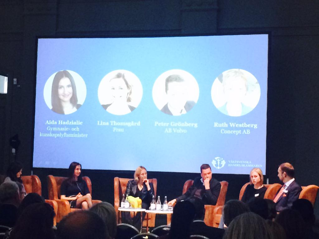 martenwestlund's tweet photo. En jädrigt kompetent panel med @Aida_Hadzialic @LinaT @ilmacaprnja Peter Grönberg, Rut Westberg och @JohanTrouve http://t.co/pnG6W9ch9m