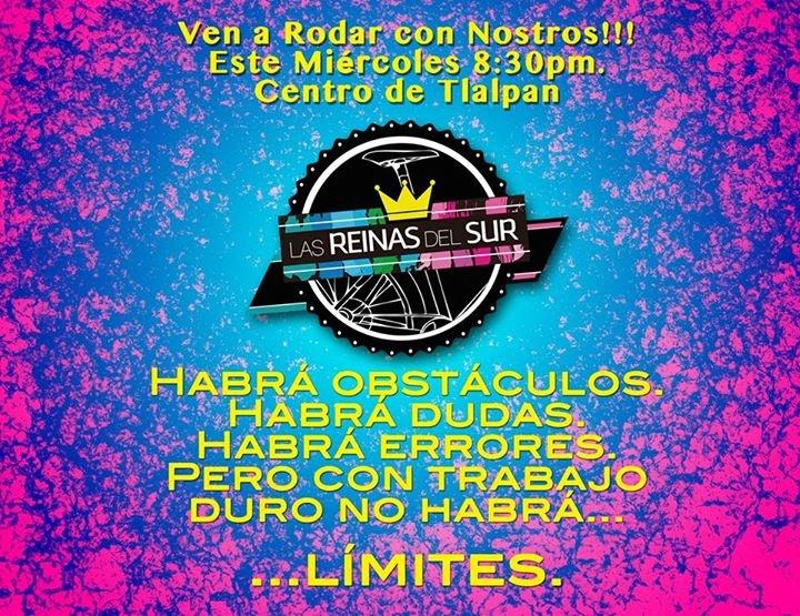 reinas_sur's tweet photo. Hoy comenzamos de nocturn@s, te esperamos!!! RT @Bicibusdf @RodadasMX @Biclalpan @BicisDF @BreakingBikes http://t.co/aUzF0fMaCO