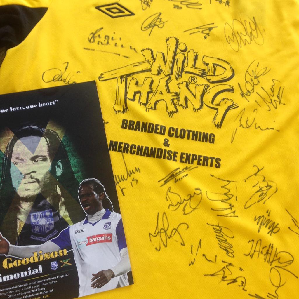 WildThangKits's tweet image. Nice memorabilia from Ian Goodisons testimonial. International shirt and programme, thanks @GoodysGame @wildthangone
