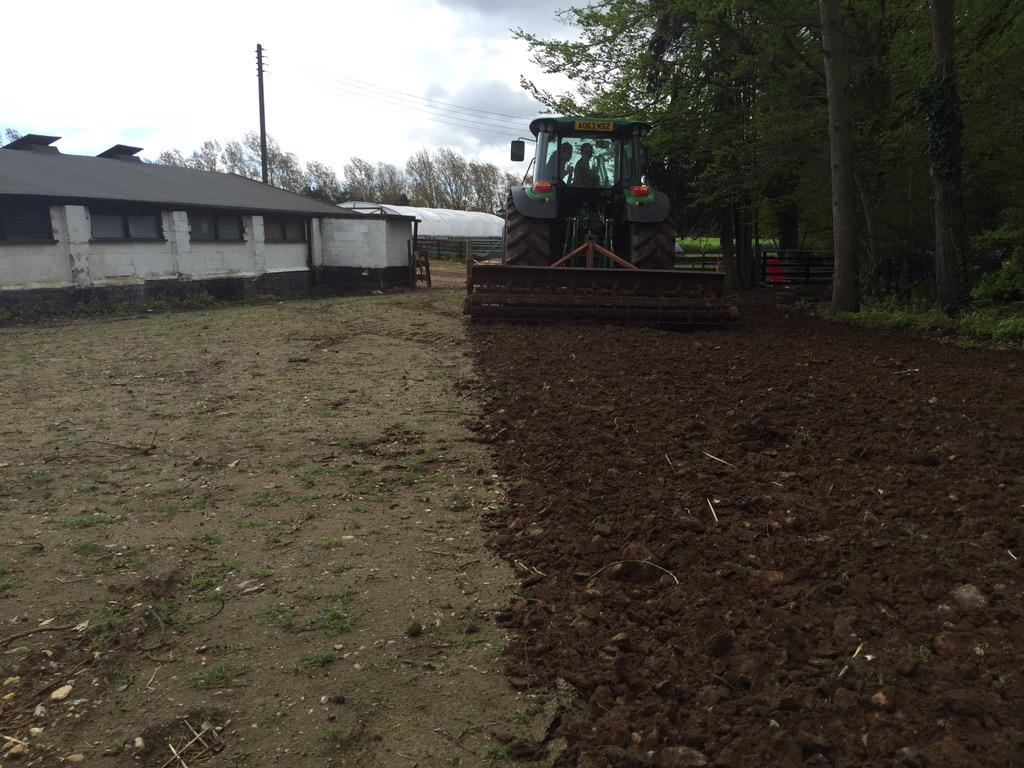 EOCFarms's tweet photo. Trying to get a nice seed bed so we can get a good grass paddock for sheep next year! #SheepPaddock #StudentPractical http://t.co/QFmyaOsx5D