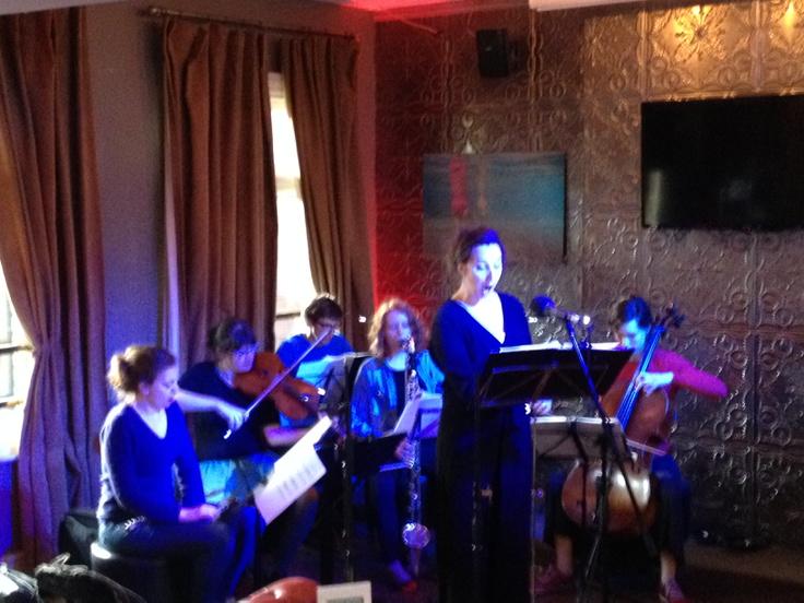 Alluna Ensemble with <a href="/Jessie_Grimes/">Jessie Grimes</a> sounding rapturous in Pierrot Lunaire!