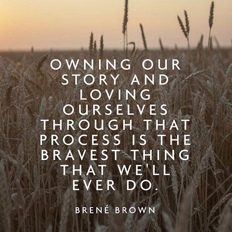 Own your story. 
It's beautiful, and it's needed!

#BeBrave #wholehearted 

Thanks for leading the way <a href="/BreneBrown/">Brené Brown</a>