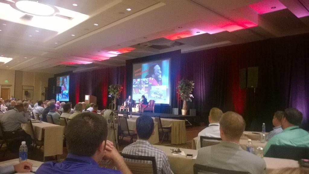 Larry Fitzgerald speaking at the #troonconf15!  <a href="/Troon/">Troon</a> #wearetroon