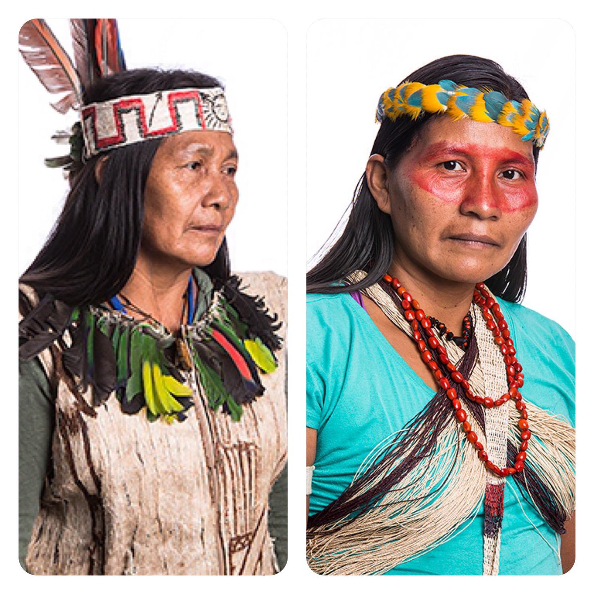 landislife's tweet photo. Nice portraits taken by the @UN during #PFII14 of two of our delegates from #Ecuador: Gloria Ushigua &amp; Alicia Cahuiya http://t.co/dxaPs74qYA
