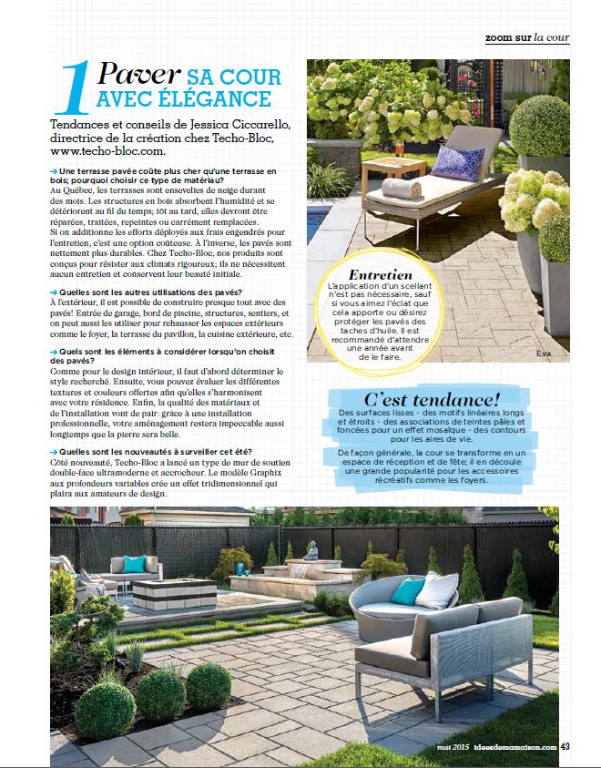 Techo Bloc On Twitter Tendances Paver Sa Cour Avec Elegance