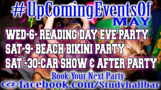 StudyhallBar's tweet image. Don't miss these events: Study Hall has a full bar with the cheapest drinks in town and guest DJs