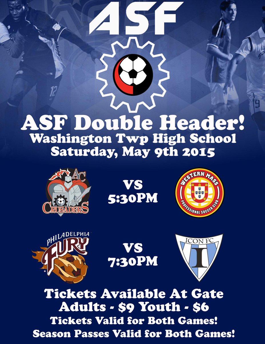 Kingrich321's tweet photo. Well Union fans, even better reason go to the @PhillyFuryASL/@CrusadersASL doubleheader this Saturday. http://t.co/EHgPJcA2sr