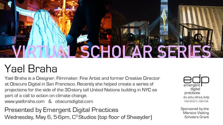 Looking forward to this evening's virtual chat with <a href="/yaelbraha/">Yael Braha</a>! Come join us in the HyperCube 5-6PM!