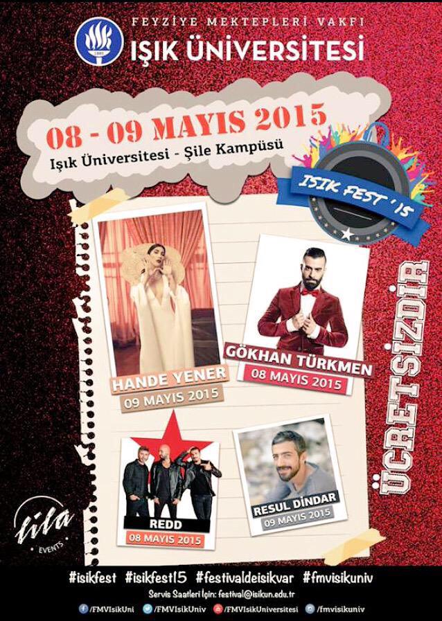 isikfest15's tweet photo. 8 Mayıs Cuma GÖKHAN TÜRKMEN Işık Üniversitesinde! @TurkmenGokhan #festivaldeisikvar #fvmisikuniv #isikfest15 http://t.co/YMo8whIrC8