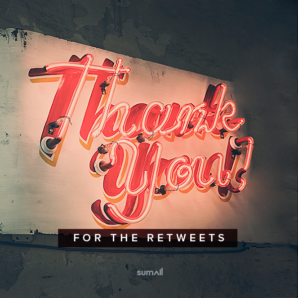 My best RTs this week came from: @iwantzoey @UneekDiva @skstock #thankSAll Who were yours? sumall.com/thankyou