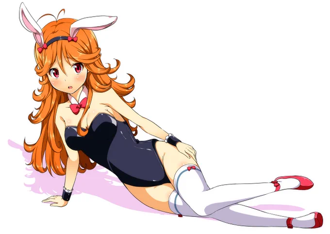 おーっす!ウスタだよー!またまたナナシスのスミレちゃん描いたよ。今度はバニーガールのやつ。 