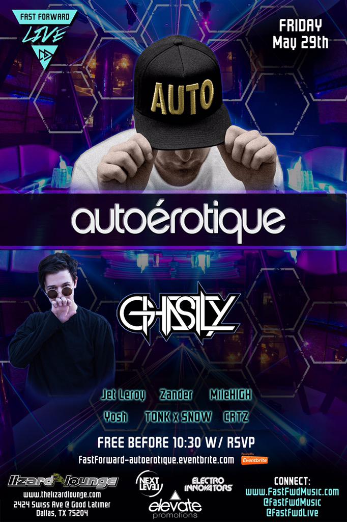 FastFwdLive's tweet image. ⚠️TICKET PRICES INCREASE FOR @autoerotique &amp;amp; @IAmGhastly TONIGHT AT 8PM⚠️ 

Get yours now! 

…stforward-autoerotique.eventbrite.com