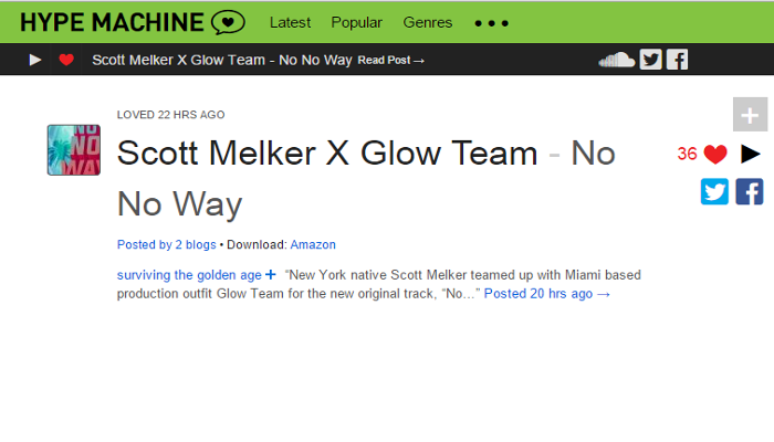 GlowTeamMusic's tweet photo. On @hypem with @scottmelker. Be our friend and give us a heart :) #hypemachine #nonoway
Link: http://t.co/pSSYYcDmyn http://t.co/oJXoPPYFUy