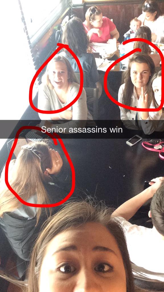 WHSSRassassins's tweet photo. "Killed three birds with one stone" http://t.co/1O07gcKyYN