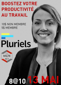 _Pluriels's tweet photo. Claudine fait sa conférence "Boostez votre productivité au travail" le 13 mai! @CloTheRiver http://t.co/AAoHMFCH1p http://t.co/oWVtMyse0Q